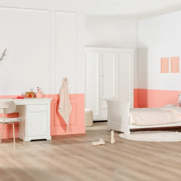 Kidsmill Chateau Kinderkamer Wit | Bed 90 x 200 cm + Bureau