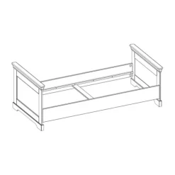Kidsmill Chateau Kinderkamer Wit | Bed 90 x 200 cm + Bureau