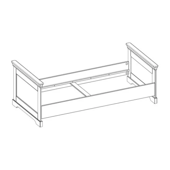Kidsmill Chateau Kinderkamer Wit | Bed 90 x 200 cm + Bureau