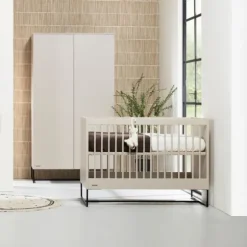 Kidsmill Intense II Babybed Mat Oatmeal - Zwart - 60 x 120 cm