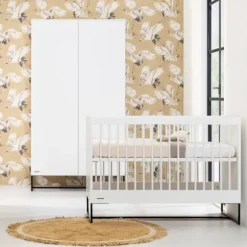 Kidsmill Intense II Babybed Mat Wit - Zwart - 70 x 140 cm