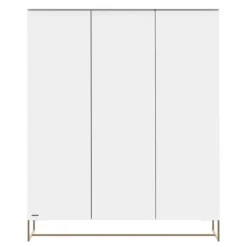 Kidsmill Intense II Babykamer Wit / Patinated Brass | Ledikant 60 x 120 cm + Commode