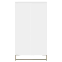 Kidsmill Intense II Babykamer Wit / Patinated Brass | Ledikant 60 x 120 cm + Commode