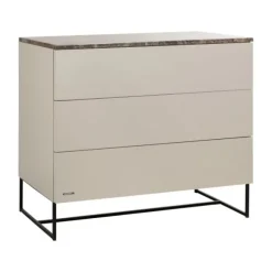 Kidsmill Intense II Commode 3L Mat Oatmeal - Zwart - Warm Taupe