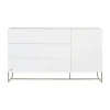Kidsmill Intense II Commode XL - Wit / Patinated Brass-