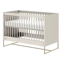 Kidsmill Intense II Ledikant 60 x 120 - Oatmeal / Patinated Brass