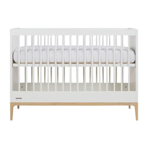 Kidsmill Intense II Ledikant - 60 x 120 cm - Mat Wit / Eiken