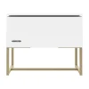 Kidsmill Intense II Nachtkastje - Wit / Patinated Brass