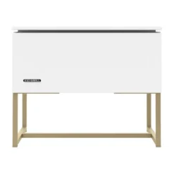 Kidsmill Intense II Nachtkastje - Wit / Patinated Brass