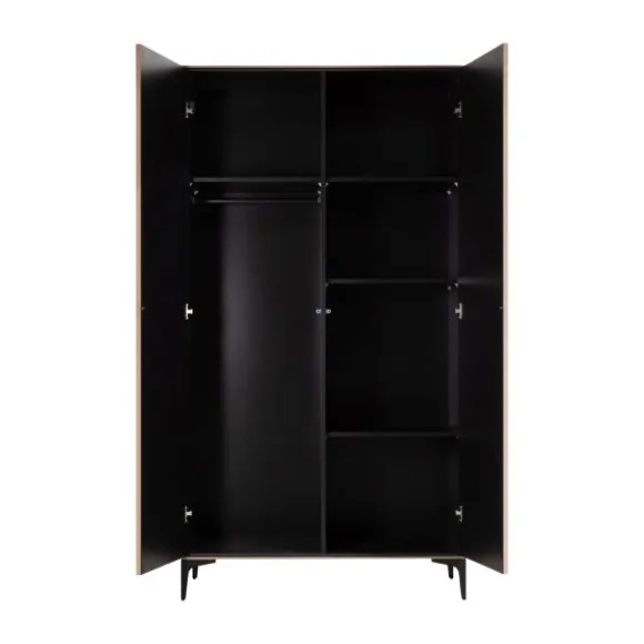 Kidsmill Levi Babykamer Incl. Rechte Potenset Walnoot | Ledikant 60 x 120 cm + Commode