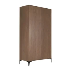 Kidsmill Levi Babykamer Incl. Rechte Potenset Walnoot | Ledikant 60 x 120 cm + Commode