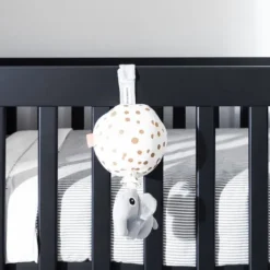 Kidsmill Long Island Babybed Zwart / Oldwood 60 x 120 cm