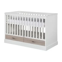 Kidsmill Newport Babybed Wit / Eiken 70 x 140 cm