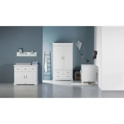 Kidsmill Savigno Kledingkast 2-Deurs Met Kruis Wit