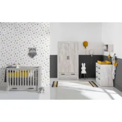 Kidsmill Sem Nautic Babykamer Grijs | Bed 60 x 120 cm + Commode