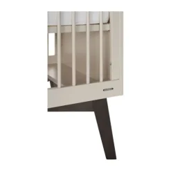 Kidsmill Sixties Babybed Oatmeal / Walnoot 70 x 140 cm