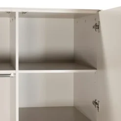 Kidsmill Sixties Babykamer Oatmeal / Walnoot | Commode + Kast 2-Deurs