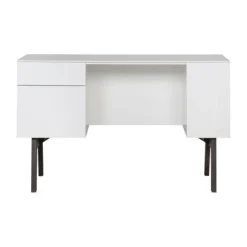 Kidsmill Sixties Kinderkamer Wit Mat / Walnoot | Bed 90 x 200 cm + Kast 2-Deurs