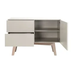 Kidsmill Sixties Ledikant 60 x 120 cm - Oatmeal / Eiken
