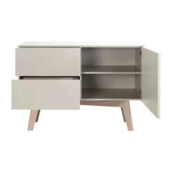 Kidsmill Sixties Ledikant 60 x 120 cm - Oatmeal / Eiken