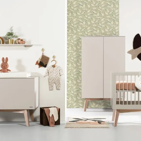 Kidsmill Sixties Ledikant 60 x 120 cm - Oatmeal / Eiken
