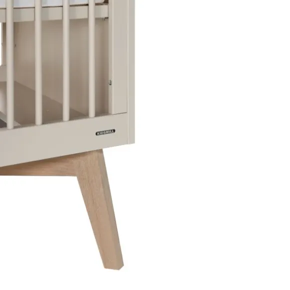 Kidsmill Sixties Ledikant 60 x 120 cm - Oatmeal / Eiken