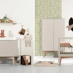 Kidsmill Sixties Ledikant 60 x 120 cm - Oatmeal / Eiken