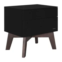 Kidsmill Sixties Nachtkastje Zwart Mat / Walnoot