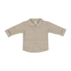 Klein Baby Cardigan - maat 56 - Beige Melange