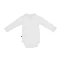 Klein Baby Polo Romper Rib - maat 50 - Natural White
