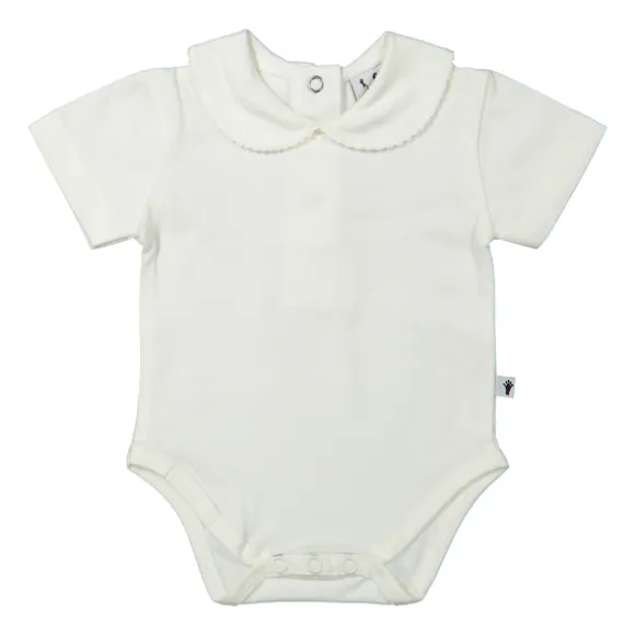 Klein Baby Romper Korte Mouw - Mt. 50 - Off White