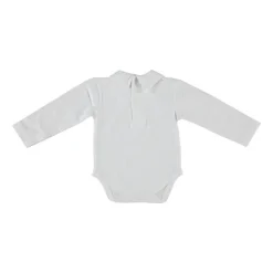 Klein Baby Romper Met Kraag - Lange Mouw - Off White