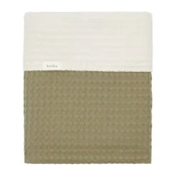 Koeka Amsterdam Wafel Ledikantdeken - Cotton Fleece - Natural