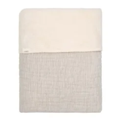 Koeka Ledikantdeken Teddy - Rivoli - Stone - 100x150 cm