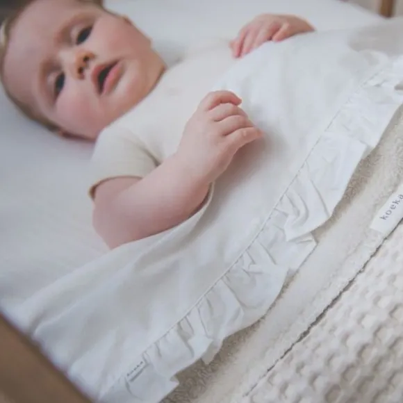 Koeka Oslo Ledikantdeken Wafel / Teddy Sand / Pebble
