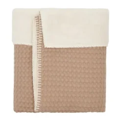 Koeka Oslo Ledikantdeken Wafel / Teddy Sand / Pebble