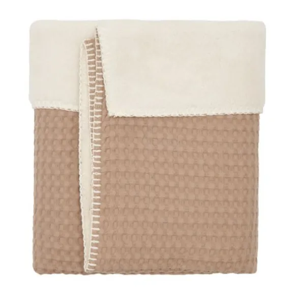 Koeka Oslo Ledikantdeken Wafel / Teddy Sand / Pebble