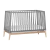 Leander Luna Babybed Grey / Oak 60 x 120 cm