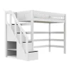 LIFETIME Breeze Hoogslaper Met Trapkast - Wit