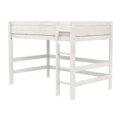 Life Time Hoogslaper Deluxe - White Wash - 152 cm - 120 cm