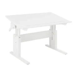 LIFETIME Kidsrooms Bureau Klein Dubbel Verstelbaar Whitewash