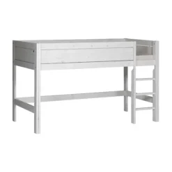 LIFETIME Kidsrooms Halfhoogslaper Rechte Trap Whitewash