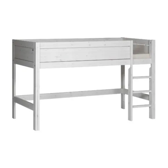 LIFETIME Kidsrooms Halfhoogslaper Rechte Trap Whitewash