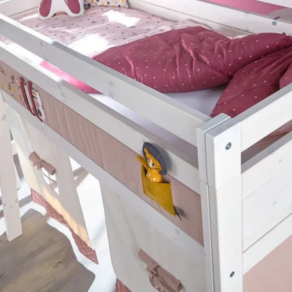 LIFETIME Kidsrooms Halfhoogslaper Rechte Trap Whitewash