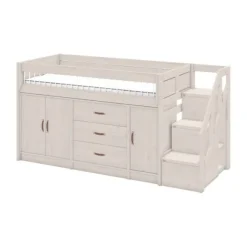 LIFETIME Kidsrooms Halfhoogslaper All-In-One Whitewash