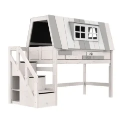 LIFETIME Kidsrooms Halfhoogslaper My Hangout - White-Wash