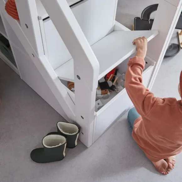 LIFETIME Kidsrooms Halfhoogslaper Lakehouse Luxe Wit Gelakt