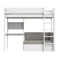 Lifetime Kidsrooms Hoogslaper - Elements Study & Relax - Wit