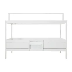 LIFETIME Kidsrooms 4 in 1 Bedcombinatie Met Dak Wit Gelakt
