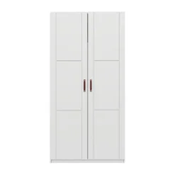 LIFETIME Kidsrooms Kledingkast 2-Deurs - Tussenwand - White Wash
